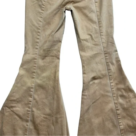 Free People We The Free Lace Up Back Extreme Flare High Rise SZ 24 CRVY - Picture 10 of 12